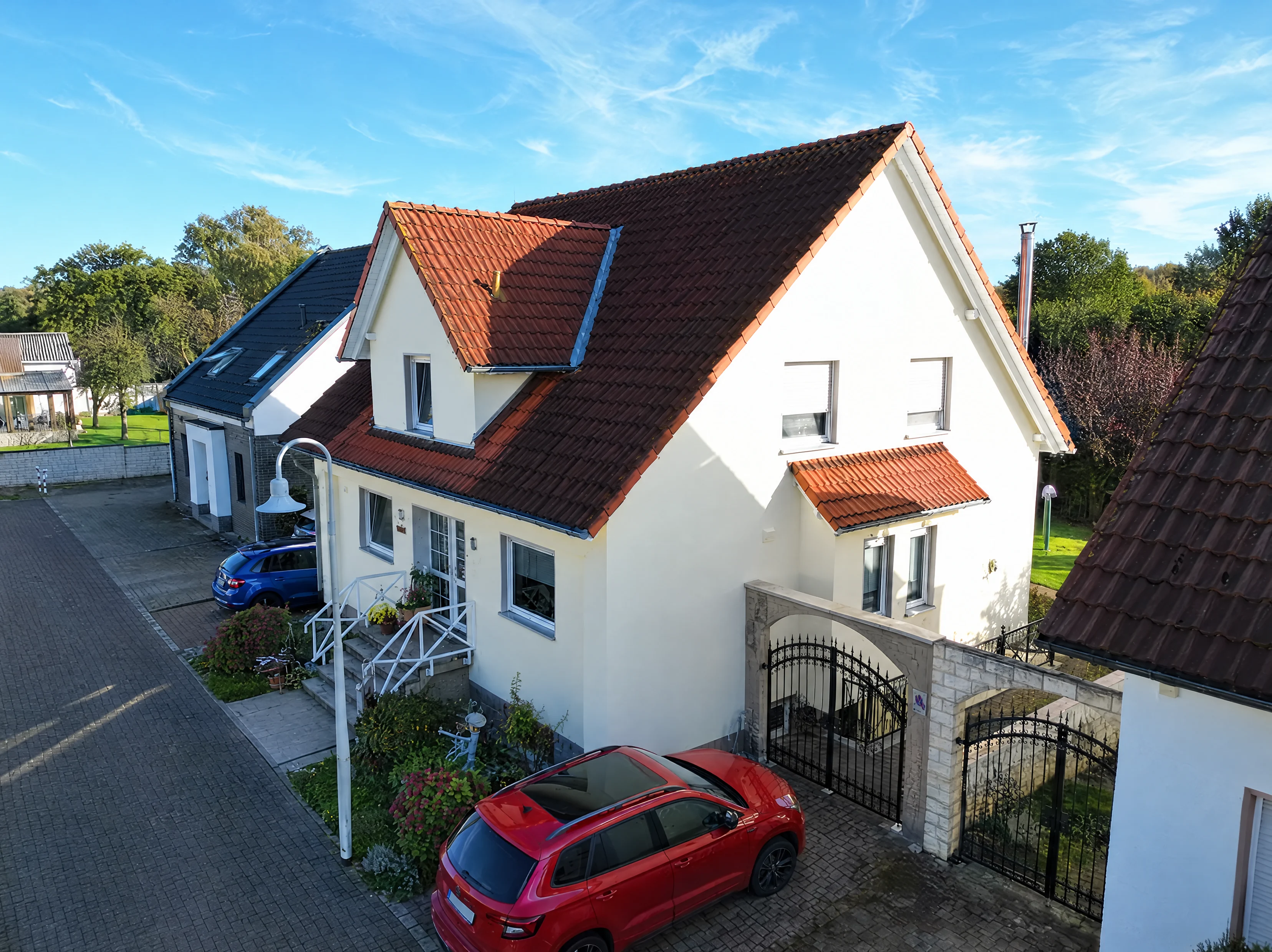 Frisch gestrichenes Einfamilienhaus am Humbertweg in Hamm